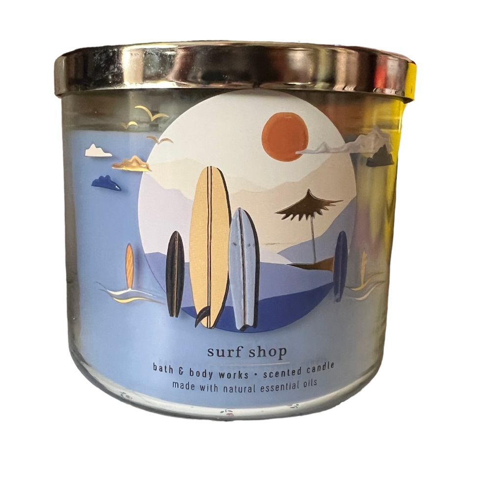 Bath & Body Works • Surf Shop • 14.5 oz 3-wick candle